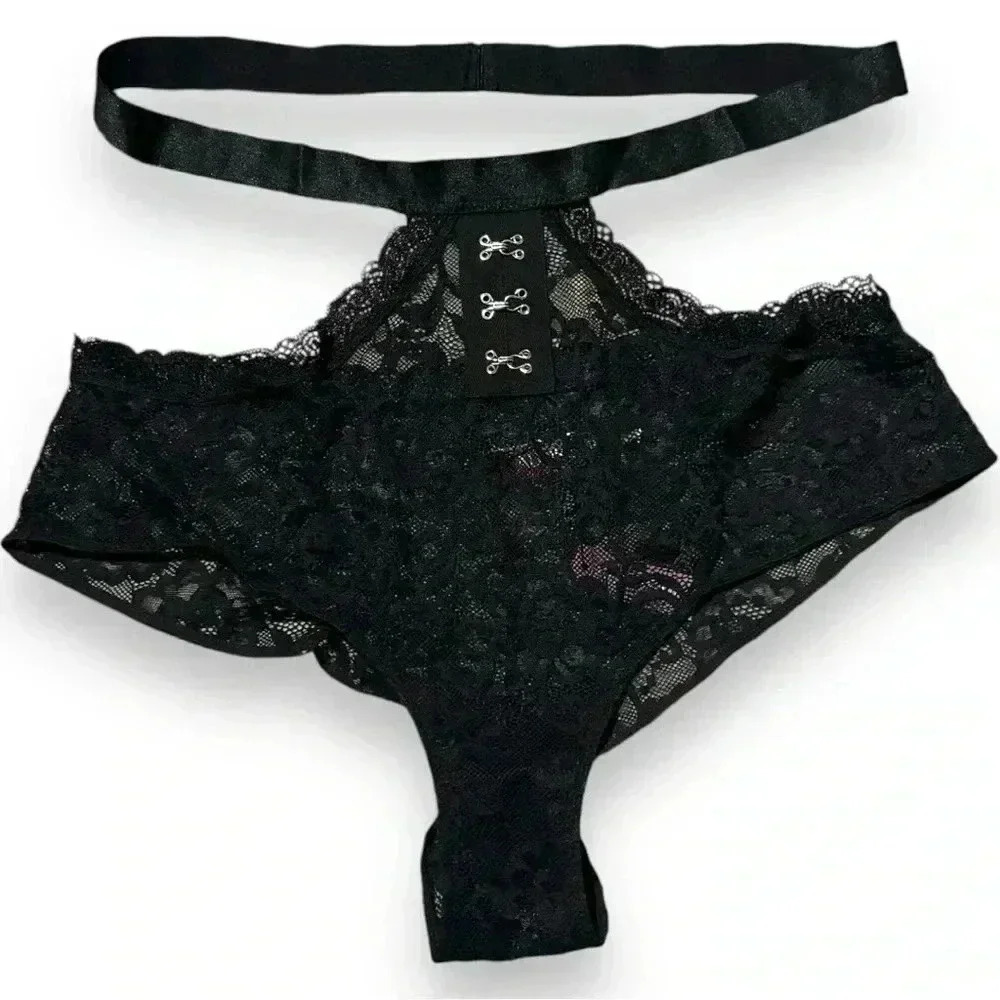 Adore Me NWT Temperence Contour 36D Black Lace XL Matching Cheeky Strappy Panty - Picture 14 of 16